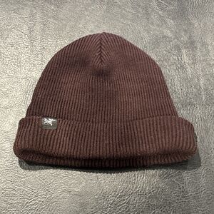 Arcteryx Fisherman Beanie Hat Brown Ribbed Wool Blend Winter Ski Outdoor Cap
